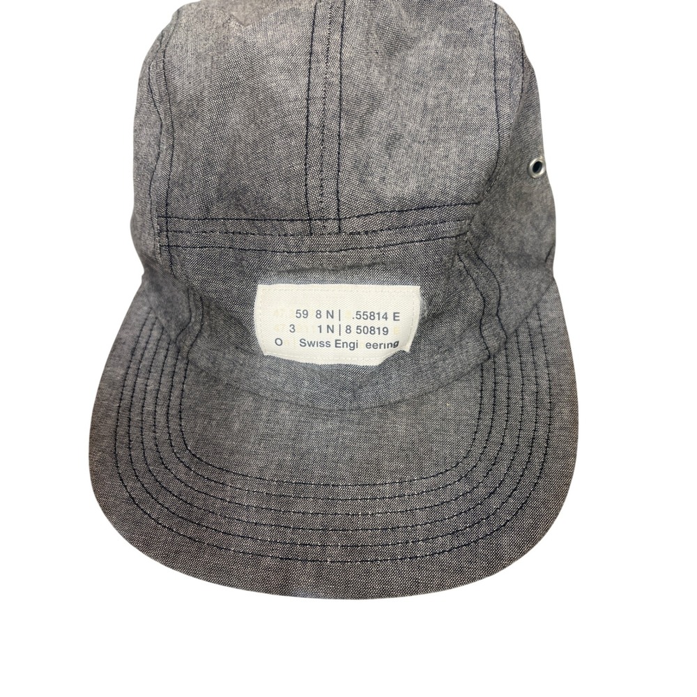 On Running Hat Unisex OS Grey 5 Panel Cap Swiss Engineering Adjustable Strap SEO